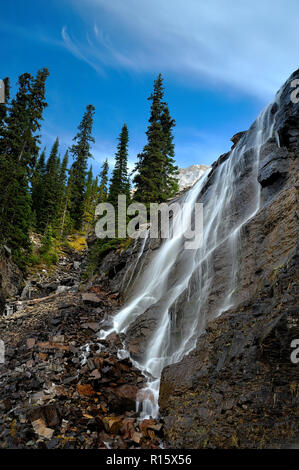 Sette veli cascata, Parco Nazionale di Yoho, BC, Canada Foto Stock