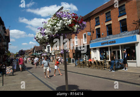 WARWICKSHIRE; Stratford on Avon; HENLEY strada pedonale Foto Stock