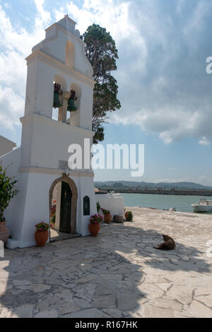 Das Kloster der Mäuseinsel auf Korfu - Corfu - Griechenland - Grecia - Isola Foto Stock