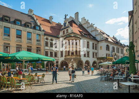 La Hofbräuhaus am Platzl, Monaco di Baviera, Baviera, Baviera, Germania Foto Stock