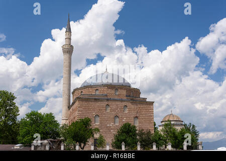 Mustafa Pasha moschea, il vecchio bazaar, Skopje, Regione di Skopje, Repubblica di Macedonia del nord Foto Stock