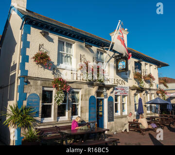 Il Lord Nelson Pub, Poole Quay, Dorset Foto Stock