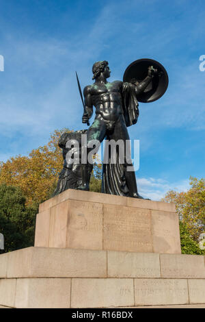 Wellington monumento in forma di statua di Achille, Hyde Park, Londra Foto Stock