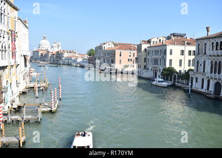 Canale Grande di Venezia Foto Stock