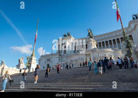 Roma, Italia - 26 ottobre 2018: Altare della Patria. Altare della Patria Foto Stock