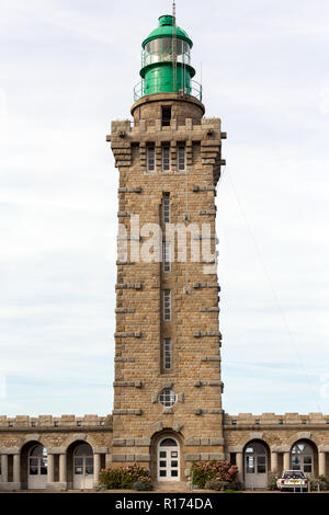 Cap Frehel lighthouse in Bretagna, Armor costa, Francia Foto Stock