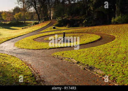 Parco pubblico in autunno Foto Stock