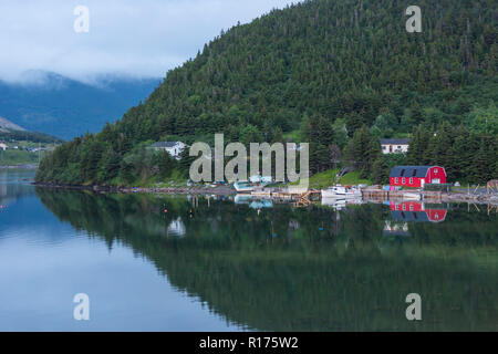 NORRIS PUNTO, Terranova, CANADA - Barche sul lungomare. Foto Stock