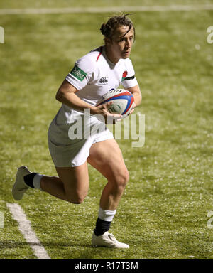 Katy Daley-McLean in Inghilterra durante la partita internazionale di Quilter ad Allianz Park, Londra. PREMERE ASSOCIAZIONE foto. Data immagine: Venerdì 9 novembre 2018. Vedi PA storia RUGBYU Inghilterra Donne. Il credito fotografico dovrebbe essere: Adam Davy/PA Wire. Foto Stock