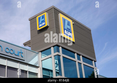 Supermercato Aldi in Mona Vale a nord di Sydney, Australia Foto Stock