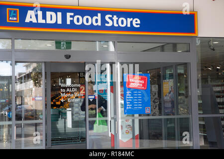 Supermercato Aldi in Mona Vale a nord di Sydney, Australia Foto Stock