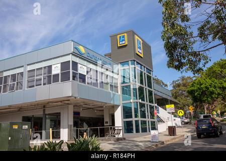 Supermercato Aldi in Mona Vale a nord di Sydney, Australia Foto Stock