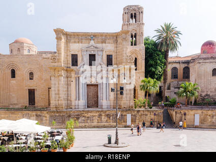 Palermo, Italia - Agosto 2018: il Capitolo la chiesa di San Cataldo a Palermo Foto Stock