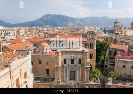 Palermo, Italia - Agosto 2018: il Capitolo la chiesa di San Cataldo a Palermo Foto Stock