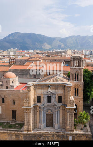 Palermo, Italia - Agosto 2018: il Capitolo la chiesa di San Cataldo a Palermo Foto Stock