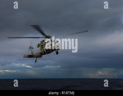 US Navy Sikorsky Seahawk MH60 elicottero Foto Stock