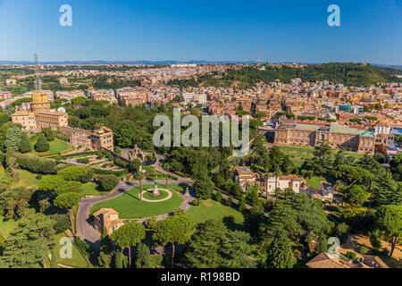 I Giardini Vaticani a Roma Foto Stock