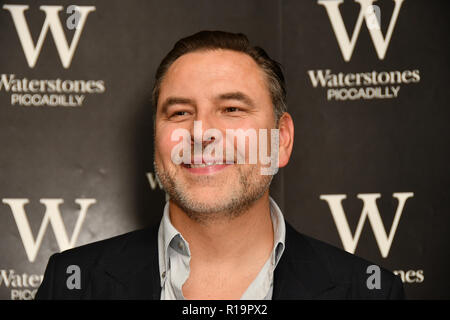 Londra, Regno Unito. Decimo Nov, 2018. David Walliams incontro tifosi adoranti a Waterstones Piccadilly come lui firma le copie del suo romanzo più recente, il Mostro di ghiaccio al suo sold-out il 10 novembre 2018, Londra, Regno Unito. Credito: Picture Capital/Alamy Live News Foto Stock