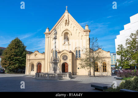 La chiesa di Santo Stefano nella capitale della Repubblica Slovacca Foto Stock