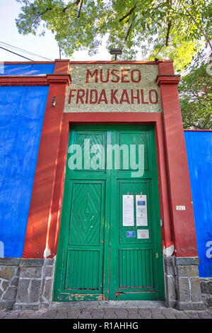 Venustiano Carranza, Messico-20 Aprile 2018: Frida Kahlo Museum Foto Stock