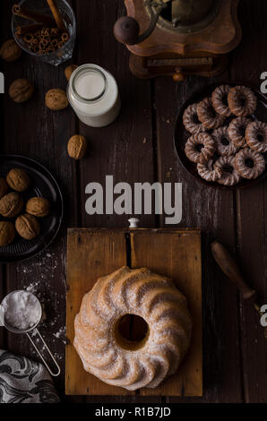 Pane scimmia cibo fotografia, una delizia torta dolce Foto Stock