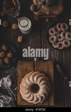 Pane scimmia cibo fotografia, una delizia torta dolce Foto Stock