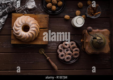 Pane scimmia cibo fotografia, una delizia torta dolce Foto Stock