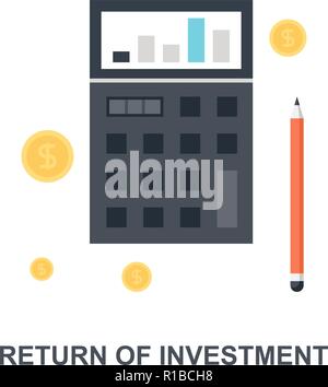 Il ritorno di investimento Concetto icona Illustrazione Vettoriale