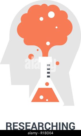 Icona di ricerca di concetto Illustrazione Vettoriale