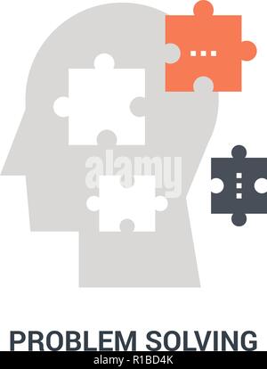 Problem solving concetto icona Illustrazione Vettoriale