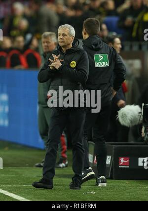 Dortmund, Germania. Decimo Nov, 2018. firo: 10.11.2018, calcio, 1.Bundesliga, stagione 2018/2019, BVB, Borussia Dortmund - FC Bayern Monaco 3: 2 pullman Lucien FAVRE, BVB e gesto | Credit: dpa/Alamy Live News Foto Stock