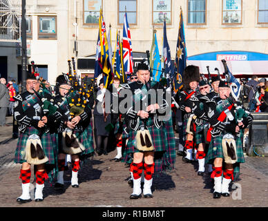 Northampton, Regno Unito. Xi Nov, 2018. Ricordo la sfilata di Domenica a Northampton tutti i santi della Chiesa", Northampton Credito: PATRICK ANTHONISZ/Alamy Live News Foto Stock