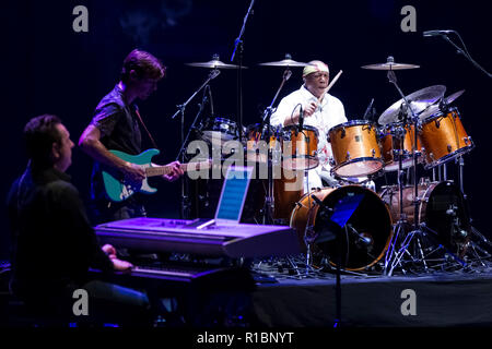 Cartagena, Spagna. 10 Novembre, 2018. Billy Cobham, durante la sua performance al Festival del jazz di Cartagena. © ABEL F. ROS/Alamy Live News Foto Stock