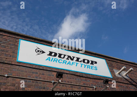 Dunlop pneumatici aeromobili fabbrica, Birmingham Foto Stock