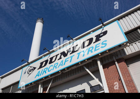 Dunlop pneumatici aeromobili fabbrica, Birmingham Foto Stock