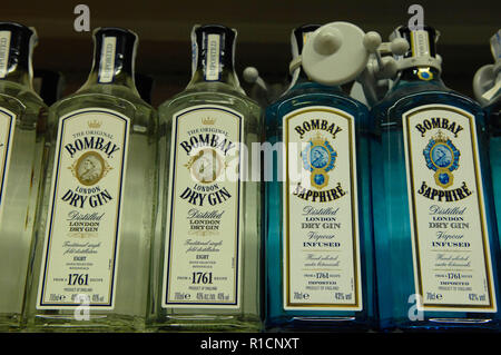 Bombay,London dry gin Foto Stock