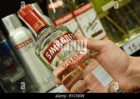 Smirnoff, Vodka Foto Stock