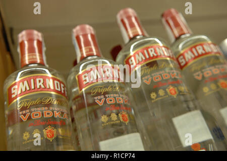 Smirnoff,vodka Foto Stock