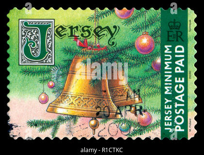 I francobolli da Jersey nel Natale 2003 series Foto Stock