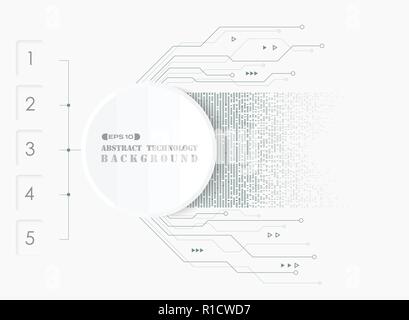 Abstract di elettronica sistema futuristico lo sfondo con il design grafico, vettoriale EPS10 Illustrazione Vettoriale