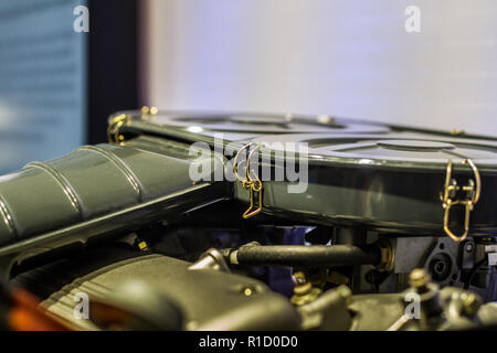 Close up sport filtro aria motore Foto Stock