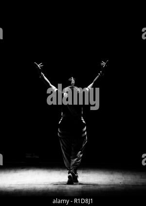 Danza kathak in festival nishagandhi Foto Stock