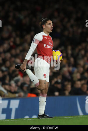 Londra, Regno Unito. 11 Nov 2018. Hector Bellerin (A) all'Arsenal v Wolverhampton Wanderers (Lupi) English Premier League a Emirates Stadium di Londra il 11 novembre 2018. * * Questa foto è per il solo uso editoriale** Credito: Paolo Marriott/Alamy Live News Foto Stock