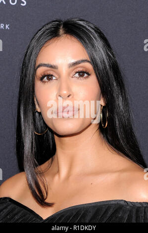 NEW YORK, NY - 11 novembre: attrice Parveen Kaur assiste il New York speciale proiezione di "Robin Hood" a AMC Lincoln Square Theatre nel novembre 11, 2018 a New York City. Foto Stock