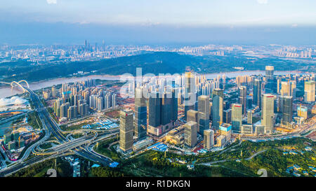 Nanning, Nanning, Cina. Xii Nov, 2018. Nanning, CINA-fotografia aerea di Wuxiang nuovo Distretto in Nanning, southwest ChinaÃ¢â'¬â"¢s nel Guangxi. Credito: SIPA Asia/ZUMA filo/Alamy Live News Foto Stock