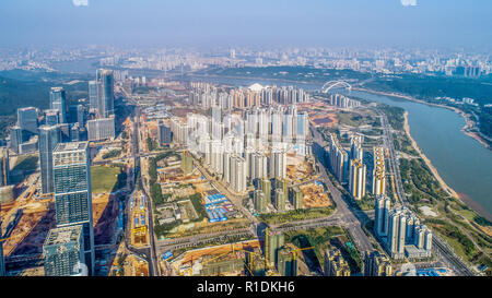 Nanning, Nanning, Cina. Xii Nov, 2018. Nanning, CINA-fotografia aerea di Wuxiang nuovo Distretto in Nanning, southwest ChinaÃ¢â'¬â"¢s nel Guangxi. Credito: SIPA Asia/ZUMA filo/Alamy Live News Foto Stock