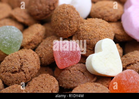 Macro shot di Saint Nicholas candy Foto Stock