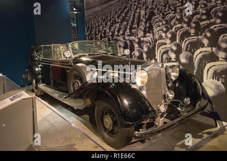 Hitler auto al Museo della Guerra Canadese di Ottawa in Canada Foto Stock