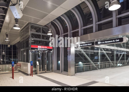Wien, U-Bahn-Linie U1, stazione Neulaa Foto Stock