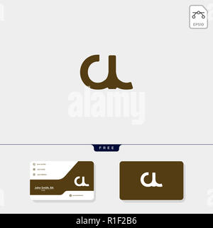 Premio iniziale cl, LC, C O L logo creativo e modello di business card modello di progettazione comprendono. illustrazione vettoriale e logo ispirazione Foto Stock